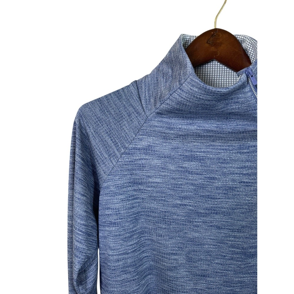 IBKUL Womens Medium‎ Asymmetrical Zip Heather Blue UPF50 - Picture 4 of 6